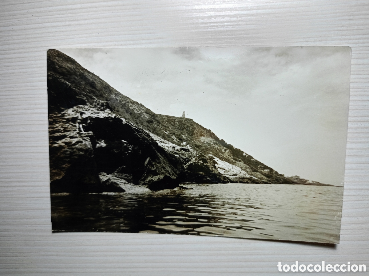Postales: Postal D&eacute;nia Las rotas Alicante circulada blanco y negro a&ntilde;os 60