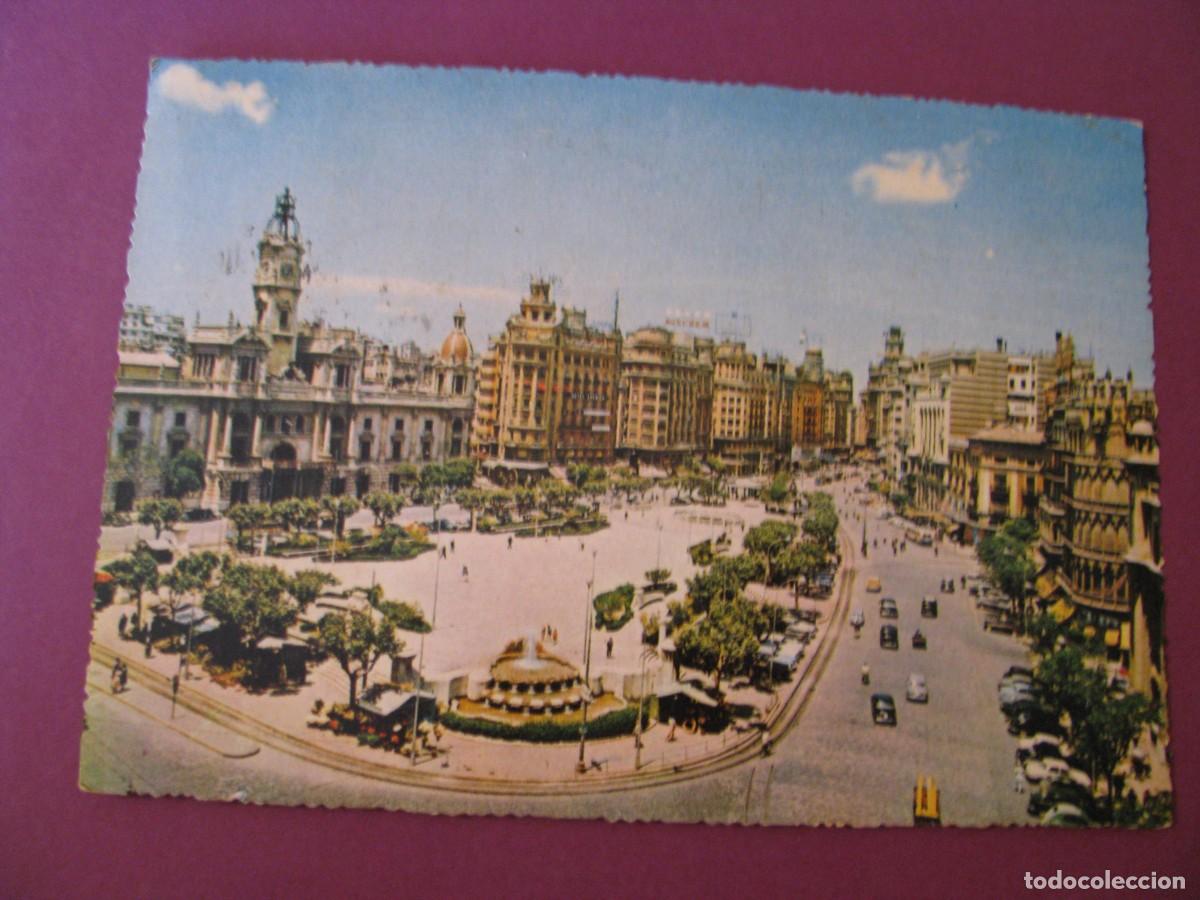 Postkarten: POSTAL DE VALENCIA. PLAZA DEL CAUDILLO. MACIAN 1960. CIRCULADA