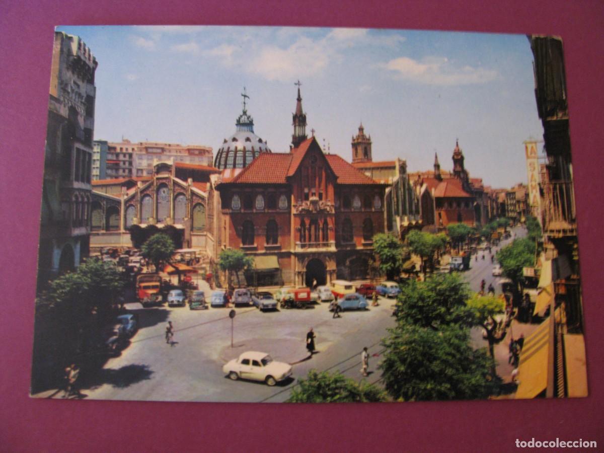 Postkarten: POSTAL DE VALENCIA. MERCADO CENTRAL. VENDISTAREJO. MACIAN. 1964