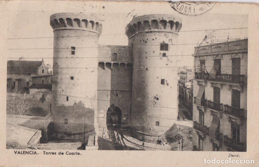 Postales: VALENCIA, TORRES DE CUARTO - EDICIONES M.ARRIBAS - CIRCULADA 1941