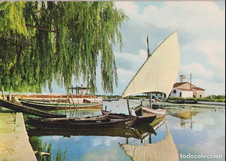 Postales: VALENCIA, EL SALER, EMBARCADERO - EDICIONES MACIAN N&ordm;24 - ESCRITA 1965