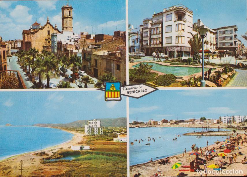 Postales: BENICARLO (CASTELL&Oacute;N) VARIAS VISTAS RECUERDO - ED.PERGAMINO 3359 - S/C