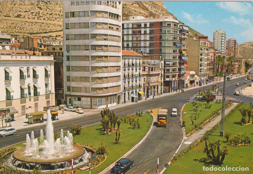 Postales: ALICANTE, PLAZA DEL MAR Y FUENTE MONUMENTAL - GARCIA GARRABELLA N&ordm;108 - S/C