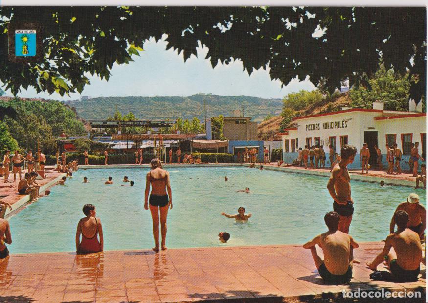Postales: VALL D'UX&Oacute; (CASTELLON) PISCINAS MUNICIPALES - ESCUDO DE ORO N&ordm;19 - S/C