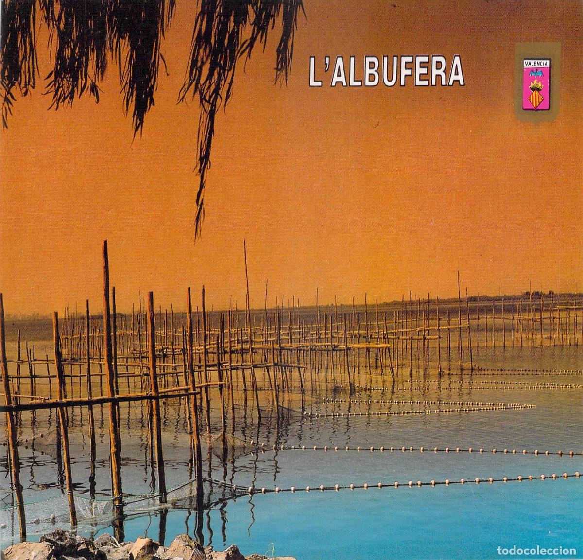 Postales: Postal de La Albufera de Valencia, Paisaje con Redes de Pesca