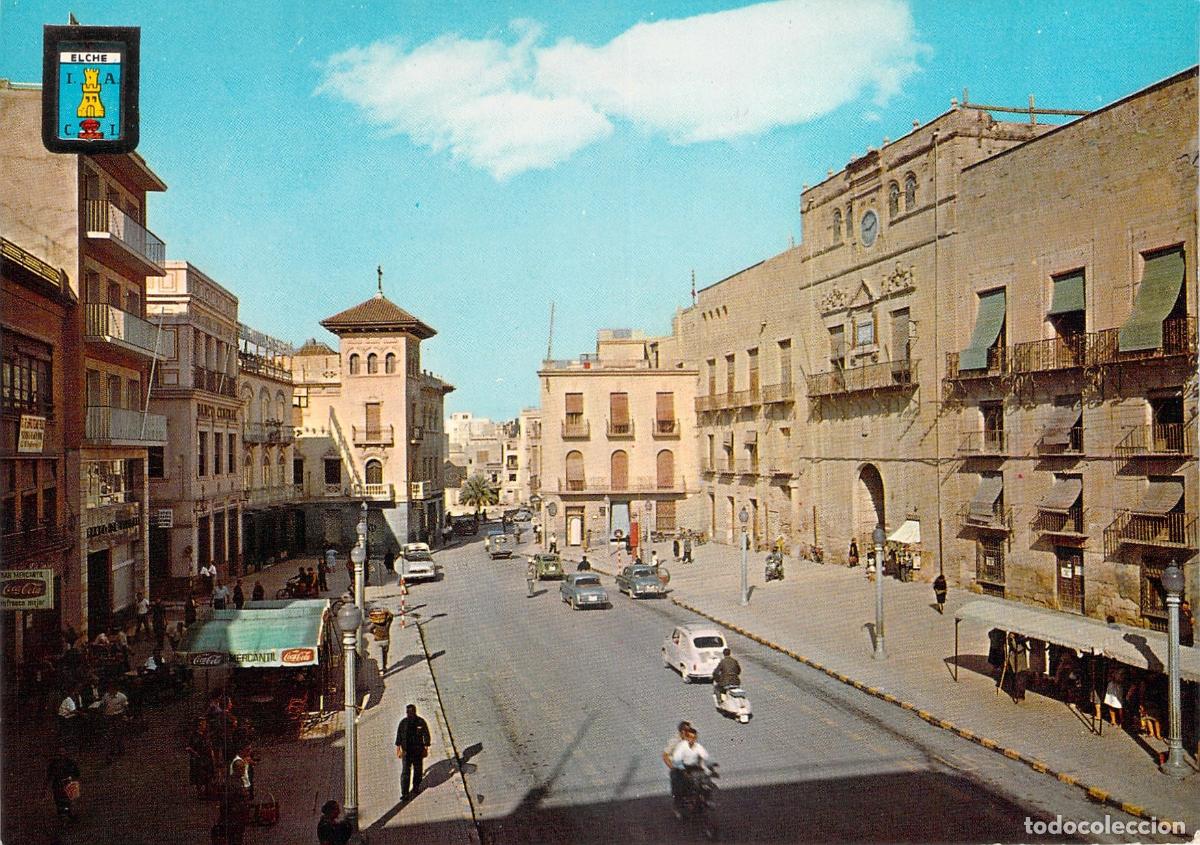Postales: Postal Elche Plaza del General&iacute;simo y Ayuntamiento