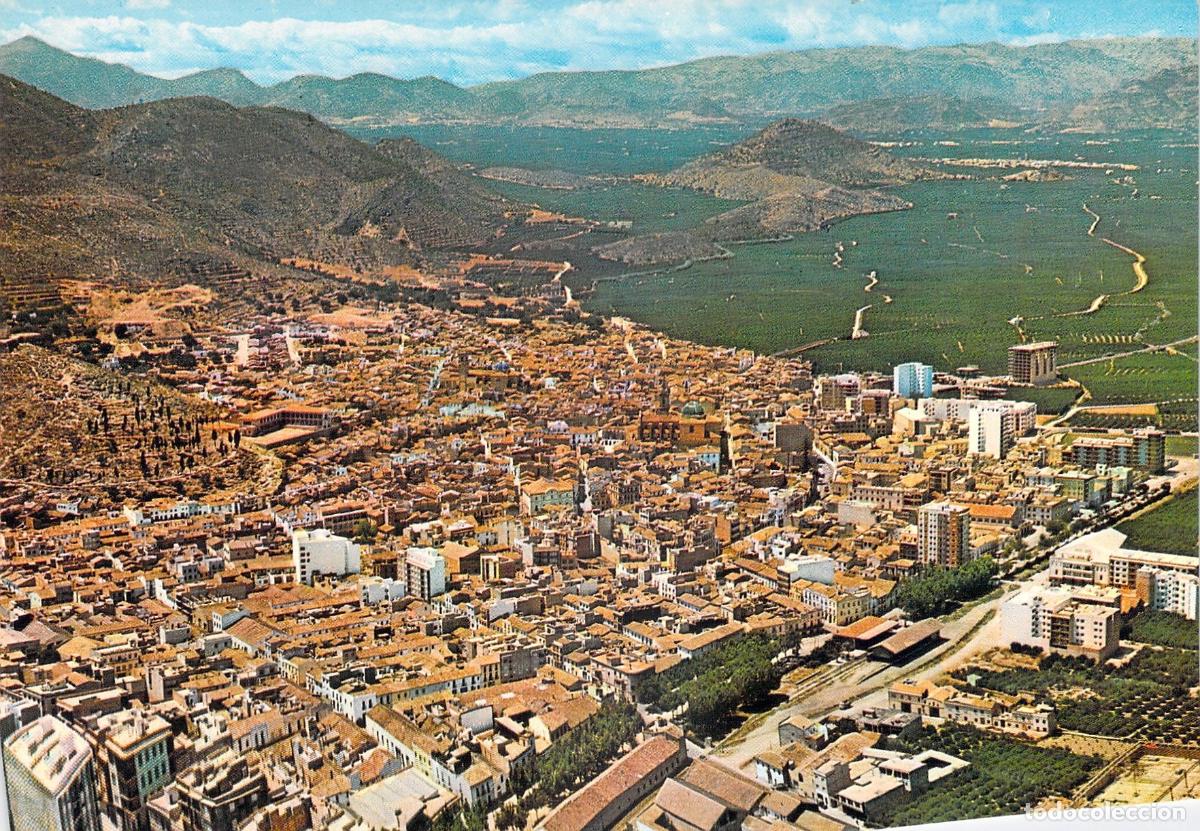 Postales: Postal de la Vista A&eacute;rea de Oliva, Valencia
