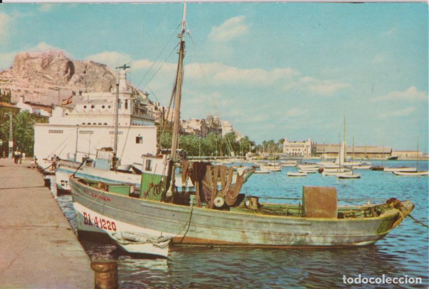 Postales: ALICANTE, PASEO MAR&Iacute;TIMO, BARCO - F.MOLINA N&ordm;2 - S/C