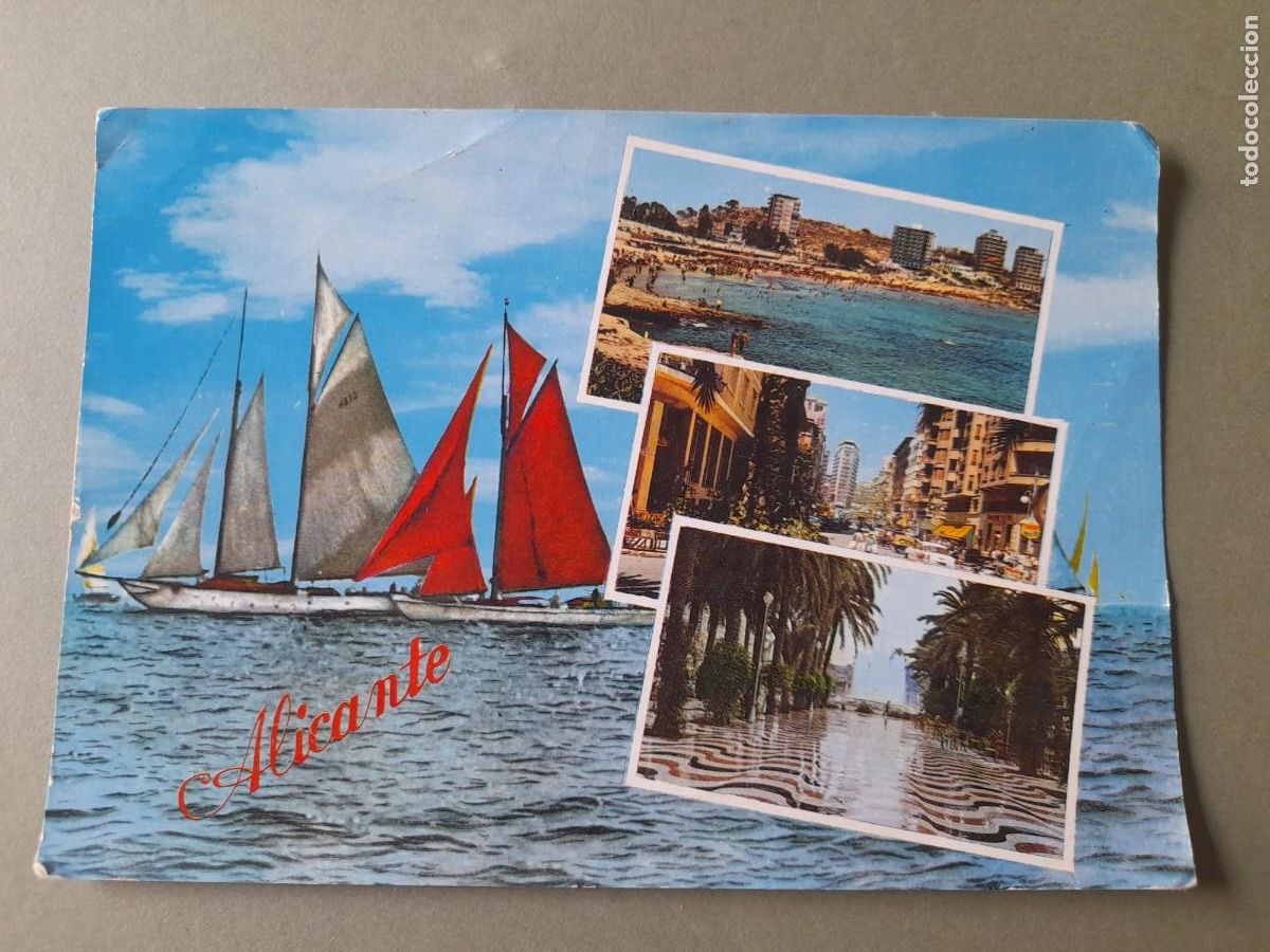 Postales: Postal de Alicante, Arribas, num apenas visible, escrita, a&ntilde;os 70 aprox