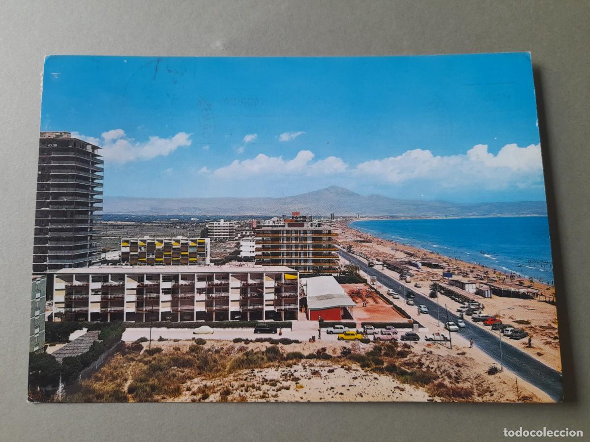 Postales: Postal de san juan (alicante),4, vista parcial de la playa, garabella circ 1960