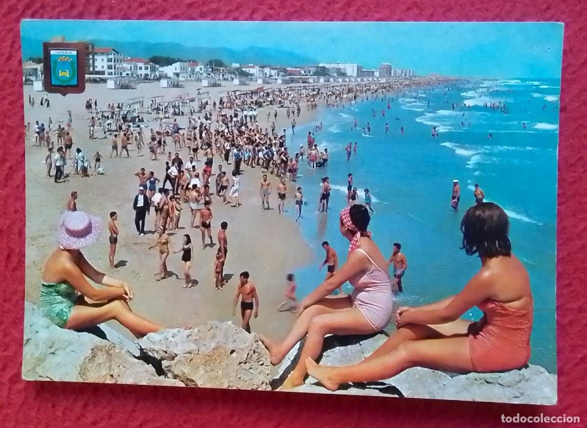 Postales: POSTAL POST CARD DE GAND&Iacute;A VALENCIA SPAIN ESPAGNE SPANIEN SPAGNA PLAYA PLAGE BEACH STRAND BA&Ntilde;ISTAS..
