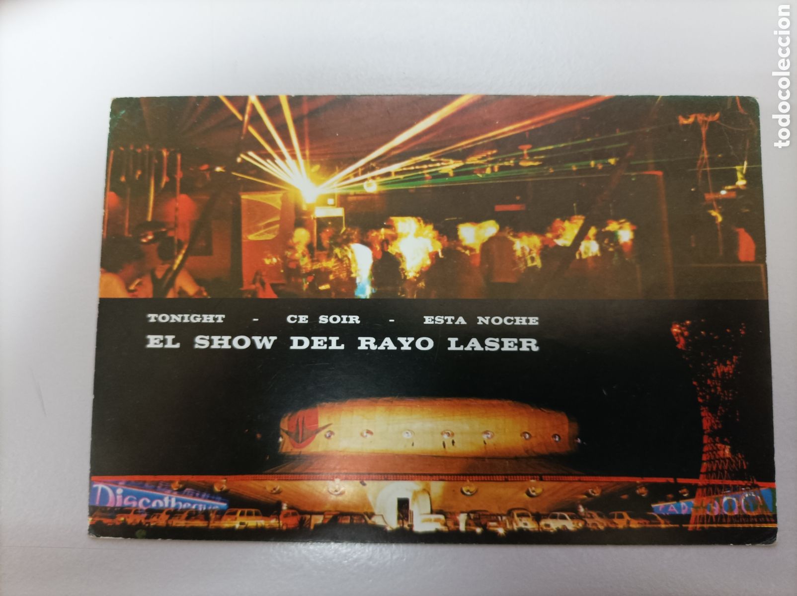 Postales: Benidorm (1974) El show del rayo l&aacute;ser / Teatros Espa&ntilde;a