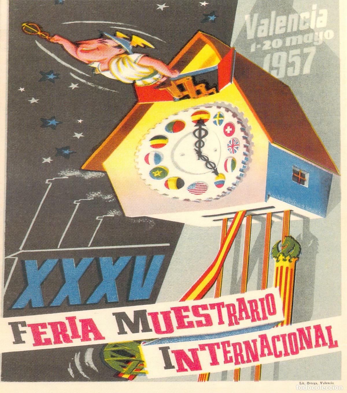 Postales: Postal Valencia XXXV Feria Muestrario Internacional Litograf&iacute;a Ortega