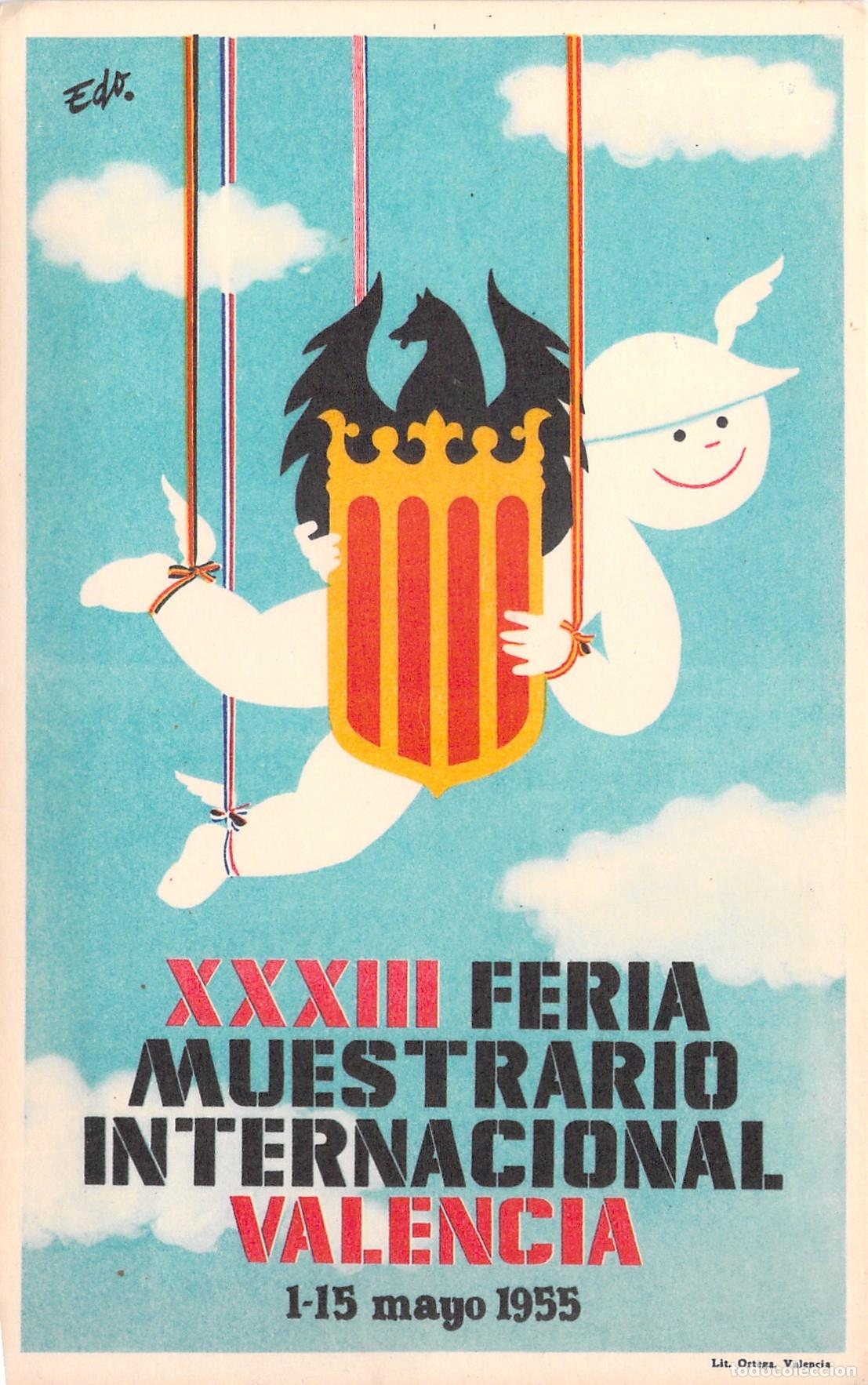 Postales: Postal Publicitaria de la XXXIII Feria Muestrario de Valencia