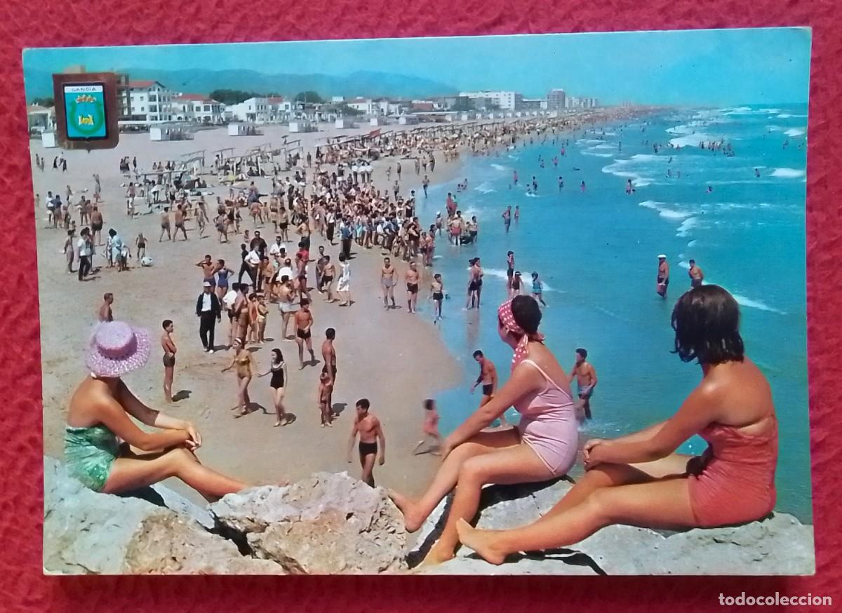 Postales: POSTAL POST CARD DE GAND&Iacute;A VALENCIA SPAIN ESPAGNE SPANIEN SPAGNA PLAYA PLAGE BEACH STRAND BA&Ntilde;ISTAS..