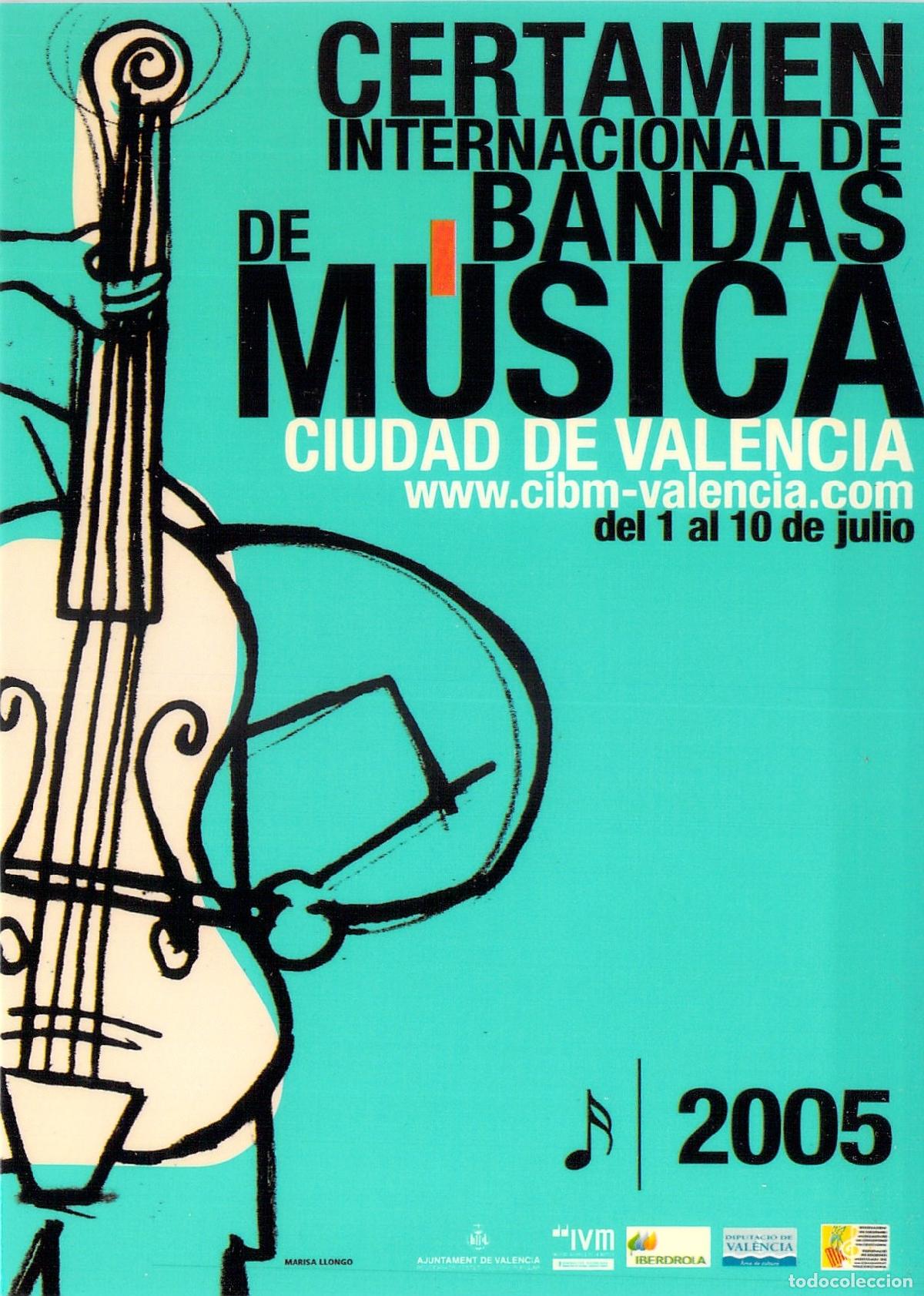 Postales: Postal Certamen Internacional de Bandas de M&uacute;sica de Valencia