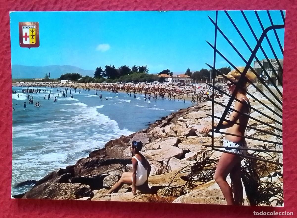 Postales: POSTAL POST CARD DE BENICARL&Oacute; CASTELL&Oacute;N SPAIN ESPAGNE SPANIEN PLAYA PLAGE BEACH STRAND BA&Ntilde;ISTAS...