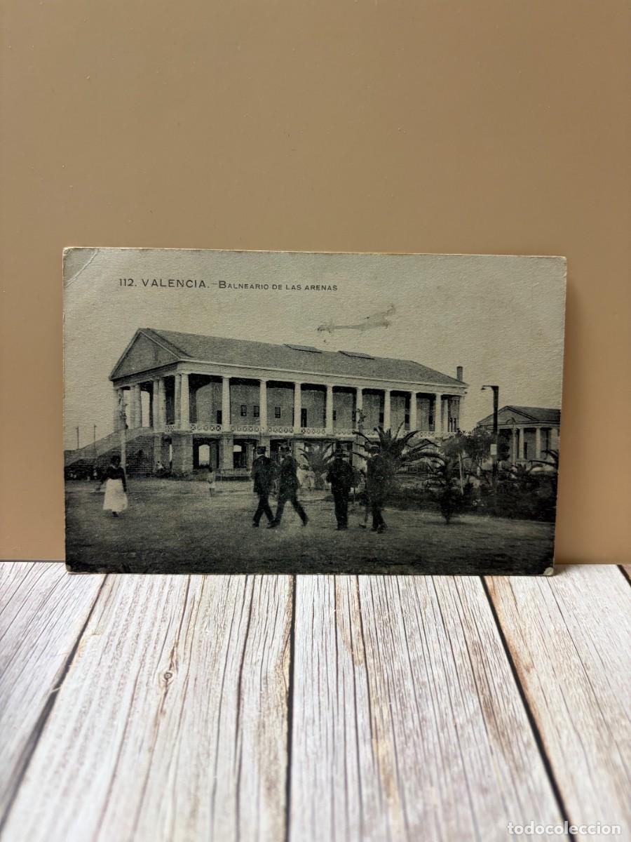Postales: TARJETA POSTAL. VALENCIA. 112. BALNEARIO DE LAS ARENAS. GRAFOS.