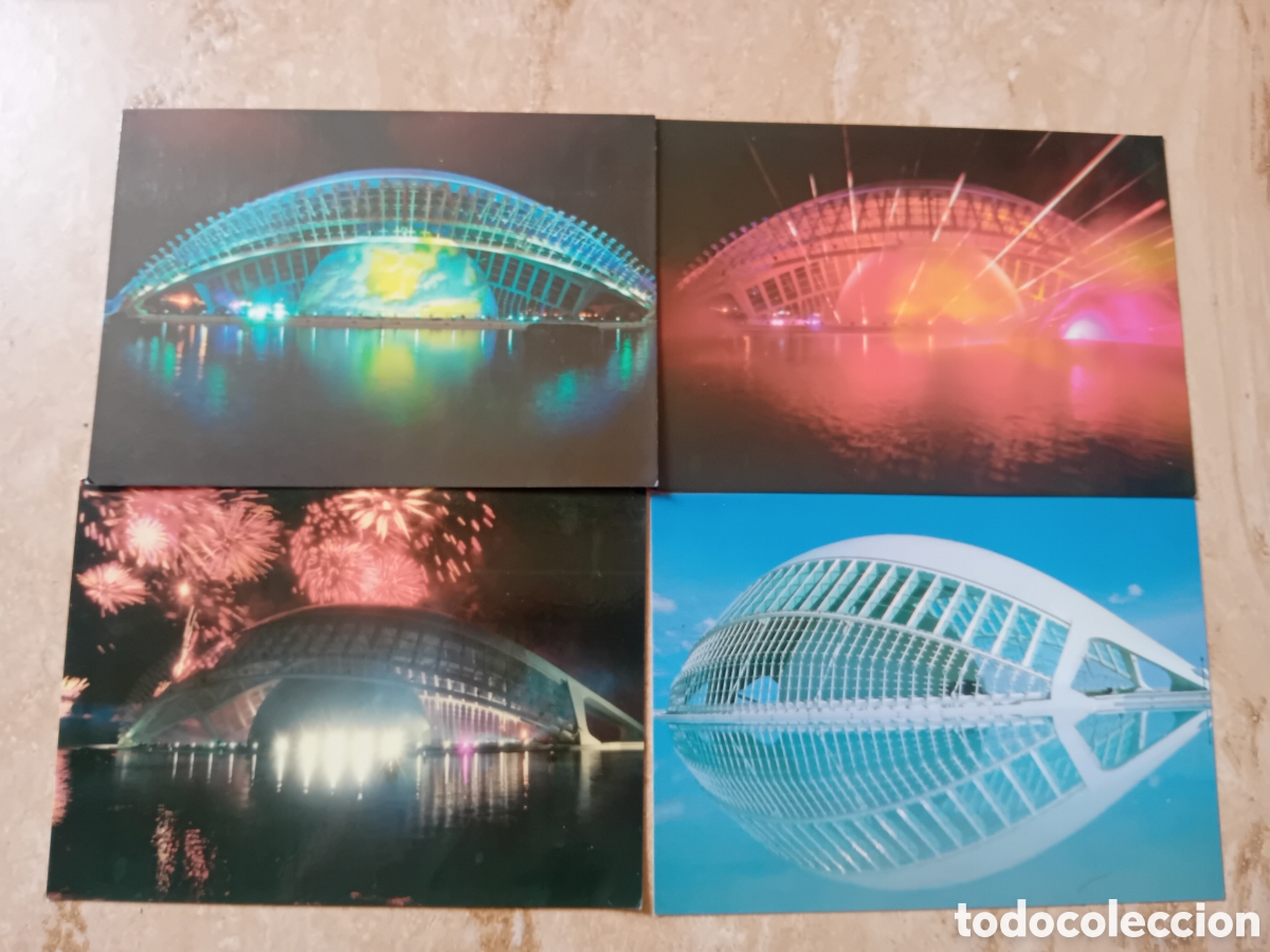 Postales: Lote de 4 postales Ciudad de las Artes y las Ciencias - Valencia