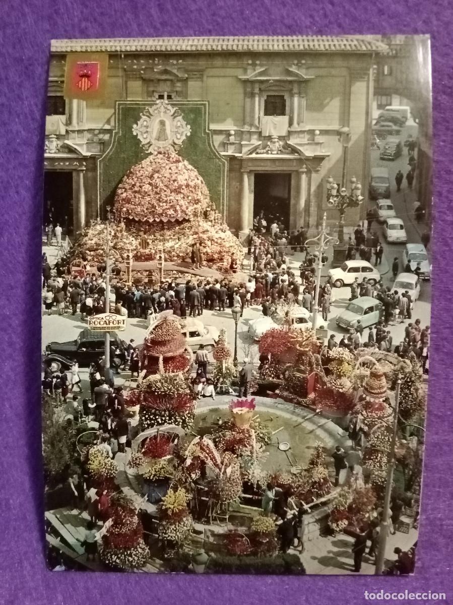 Postales: Postal - Valencia - Plaza de la Virgen - Ofrenda Floral a la Virgen