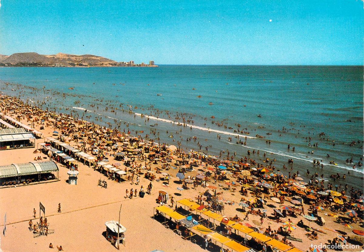 Postales: Postal de la Playa de Gandia, Valencia - Vista Parcial