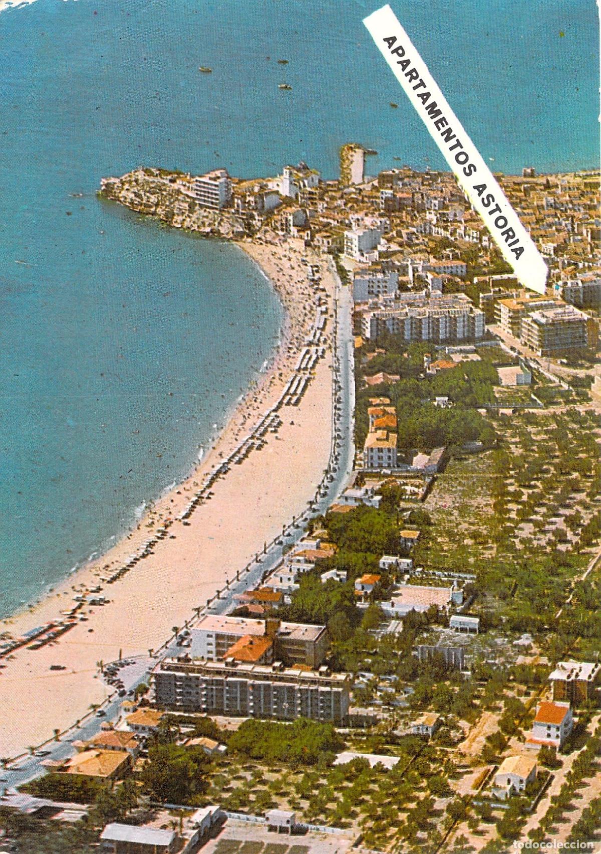 Postales: Postal Playa de Benidorm Alicante Edificio Apartamentos Astoria Vista A&eacute;rea