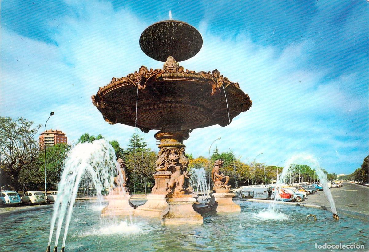 Postales: Postal Tur&iacute;stica de la Fuente de la Alameda en Valencia