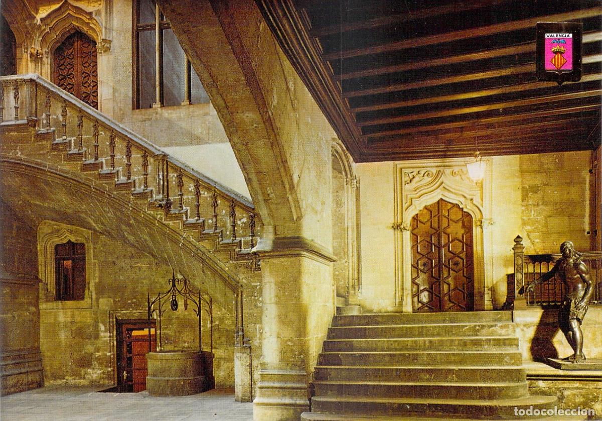 Postales: Postal del Patio del Palacio de la Generalidad de Valencia