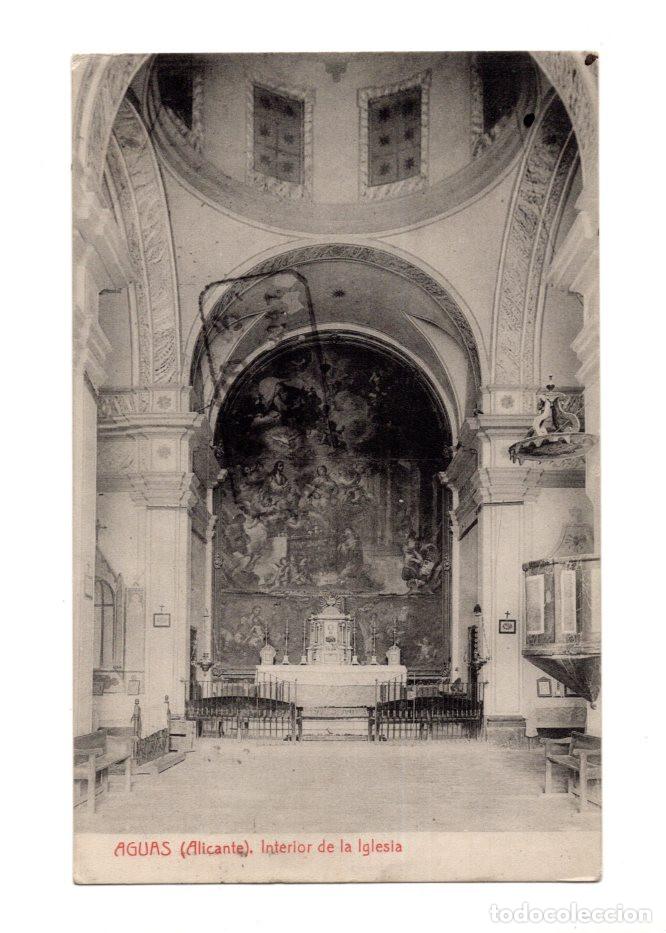 Postcards: AGUAS.(ALICANTE).- INTERIOR DE LA IGLESIA.