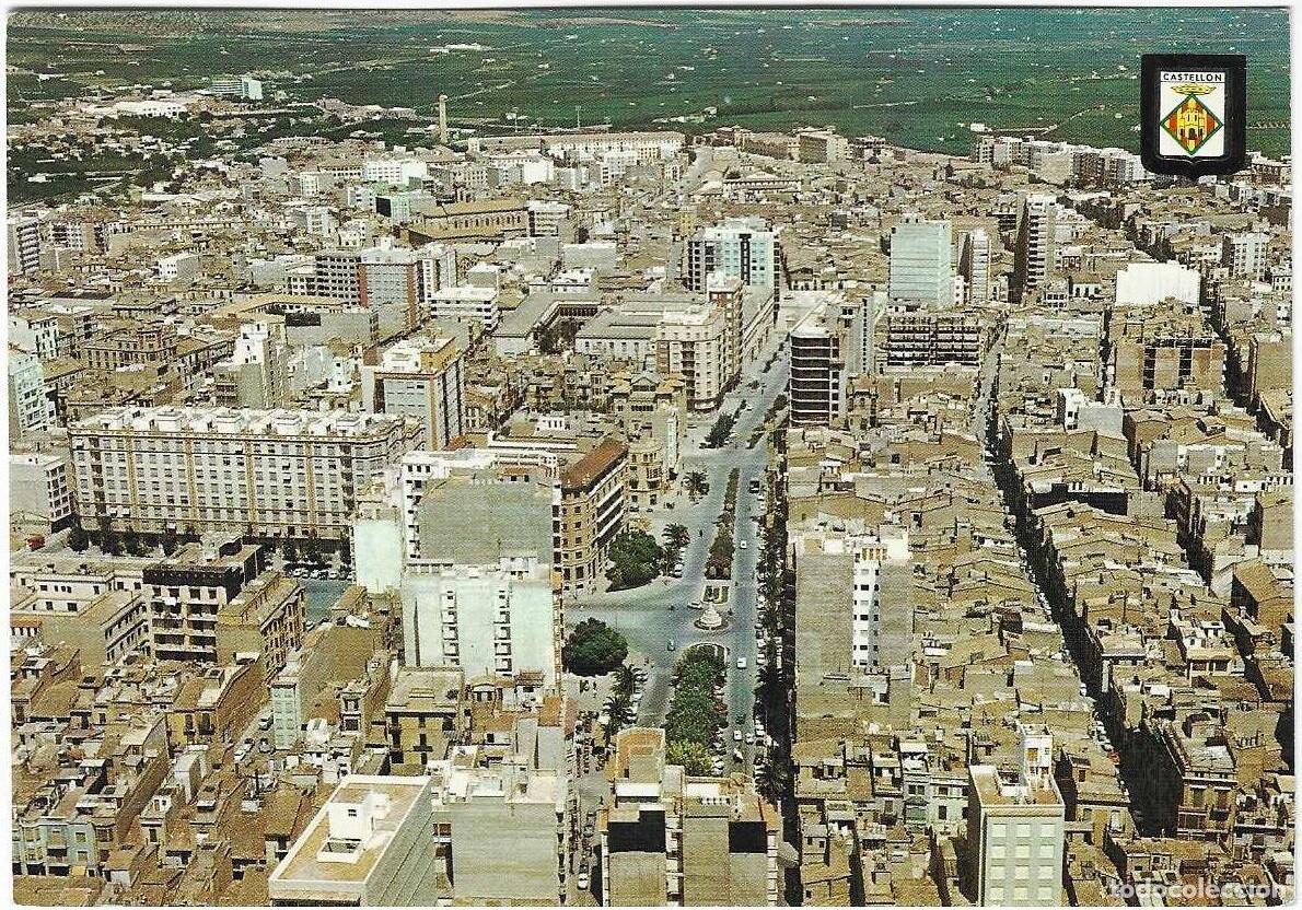 Postales: Castell&oacute;n de la Plana. Vista a&eacute;rea
