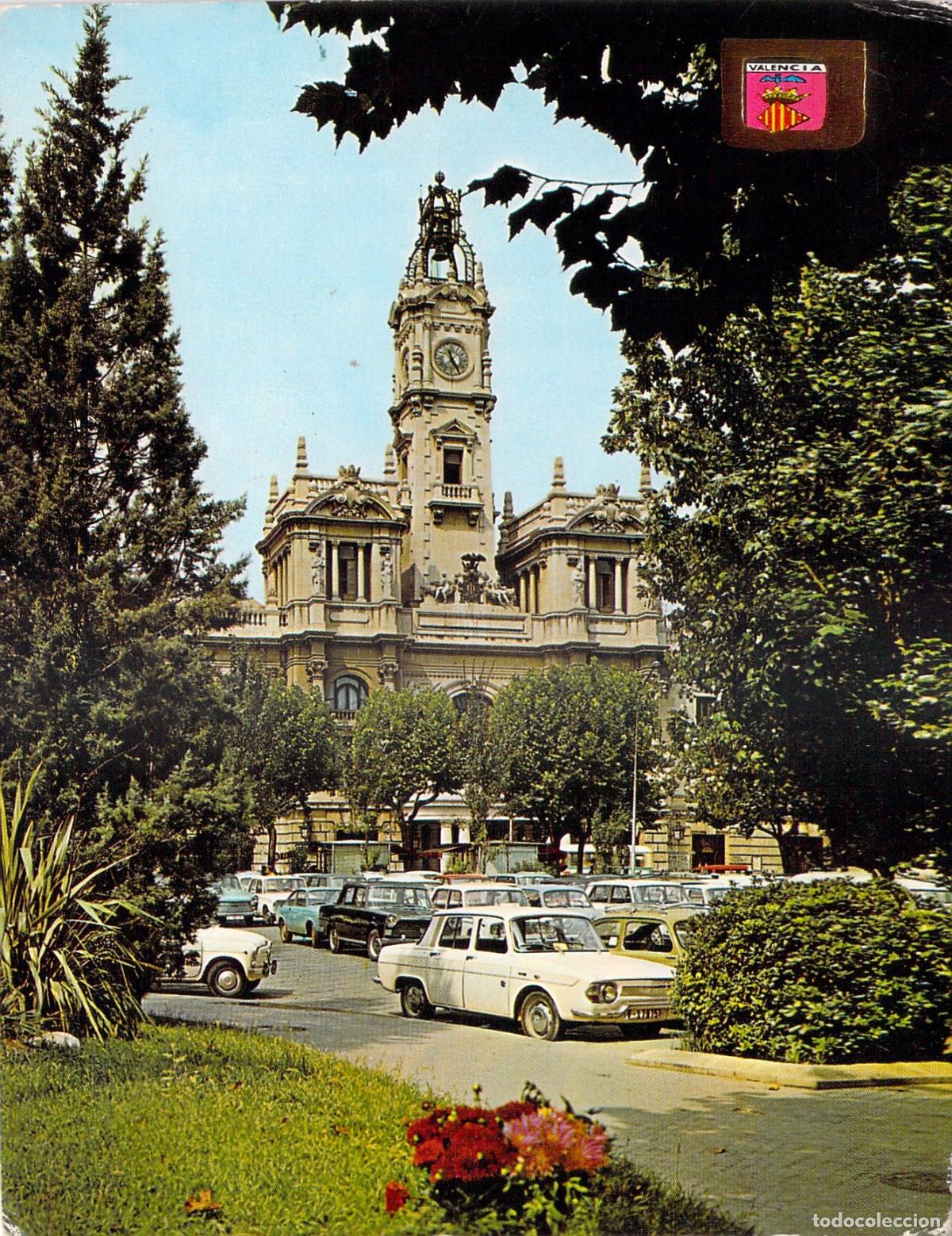 Postales: Postal de Valencia, Plaza del Caudillo y Ayuntamiento