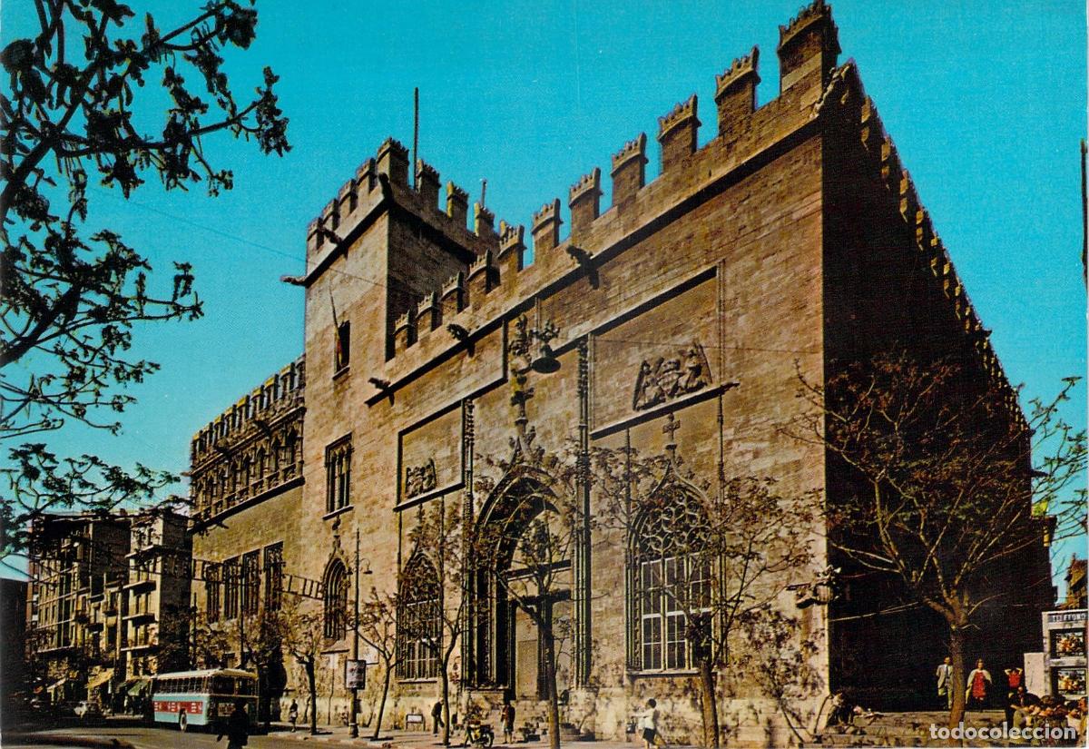 Postales: Postal de la Lonja de la Seda en Valencia, Espa&ntilde;a