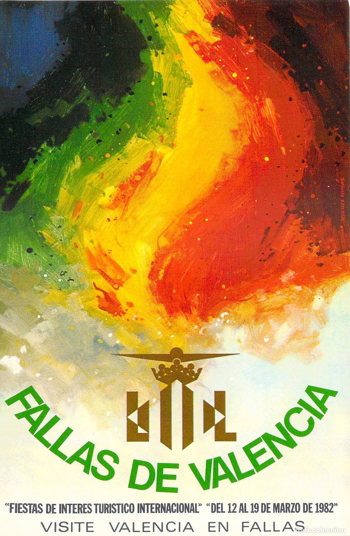Postales: Postal Fiestas de las Fallas de Valencia Cartel Promocional