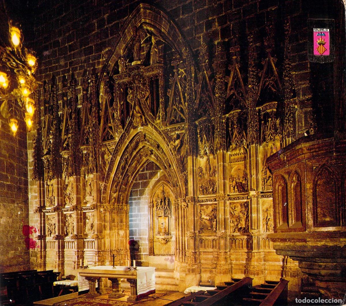 Postales: Postal de la Catedral de Valencia y la Capilla del Santo C&aacute;liz