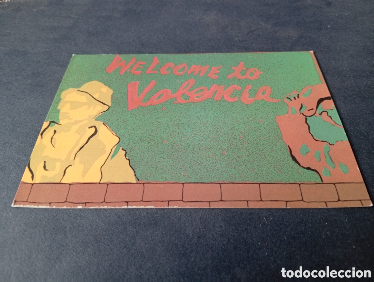 Postales: Postal Lucio cl&aacute;sico con twist, Bienvenido a Valencia