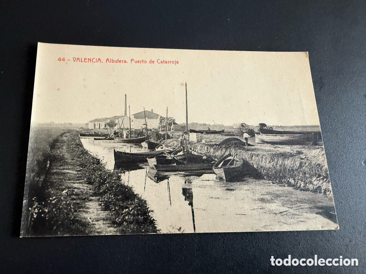 Postales: Postal. VALENCIA. Albufera. Puerto de Catarroja. Fototipia THOMAS