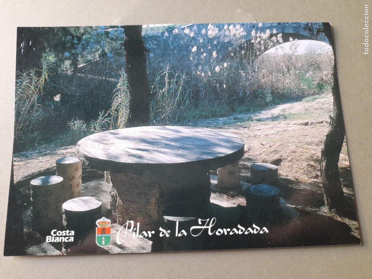 Postales: Postal pilar de la horadada, ruta de senderismo, a&eacute;rea de descanso mil palmeras, 1996