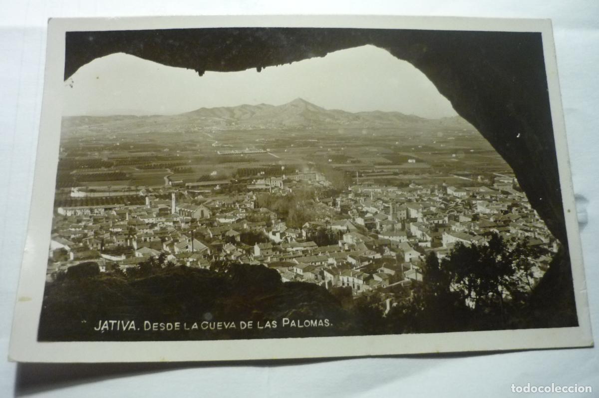 Postales: postal jativa desde la cueva de las palomas