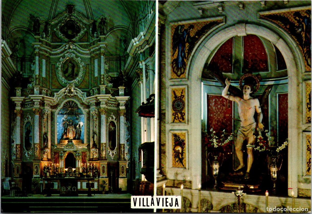 Postales: Villavieja (Castell&oacute;n) - Iglesia Parroquial de la Sgda. Familia y San Sebasti&aacute;n, patr&oacute;n de la ciudad