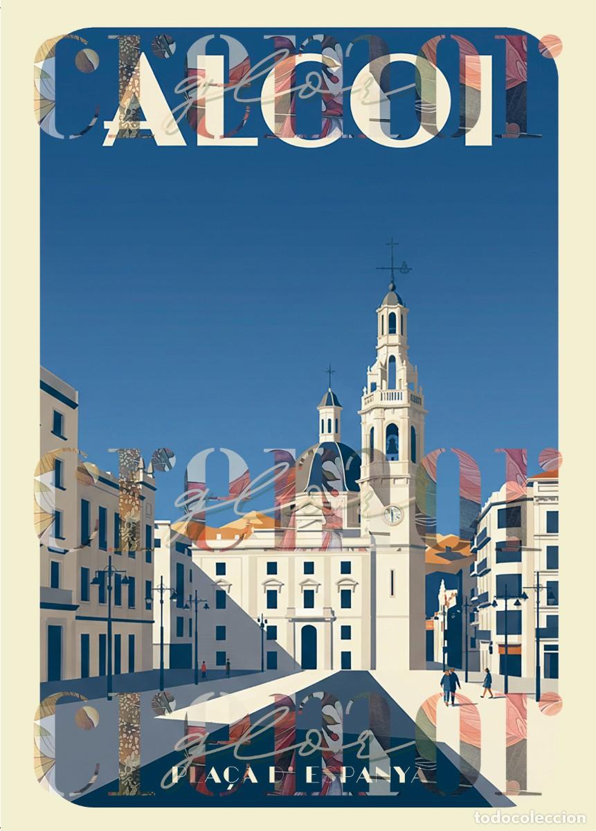 Postales: Postales estilo vintage de Alcoy/Alcoi