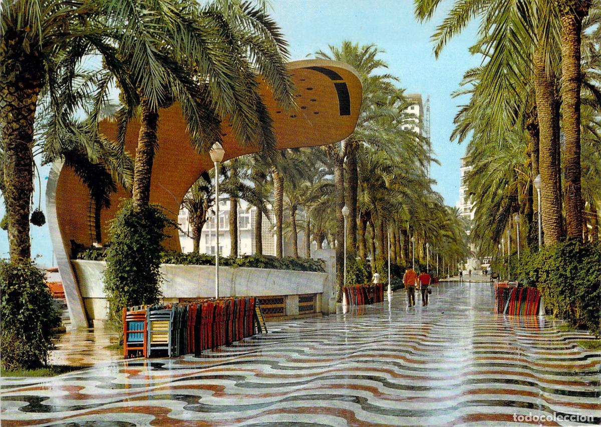 Postales: Postal de la Explanada de Espa&ntilde;a, Alicante