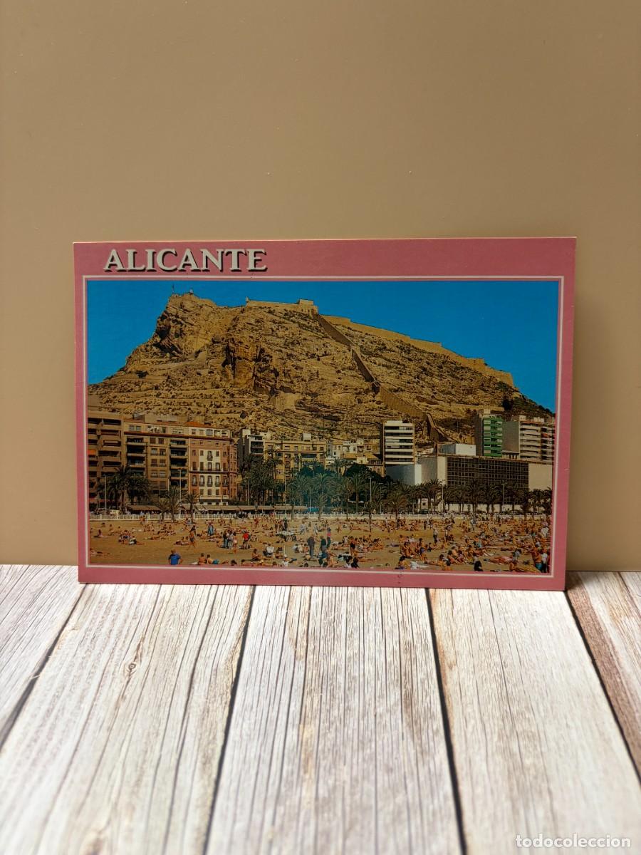 Postales: TARJETA POSTAL. ALICANTE. 300.- PLAYA DE POSTIGUET. EDICIONES ARRIBAS