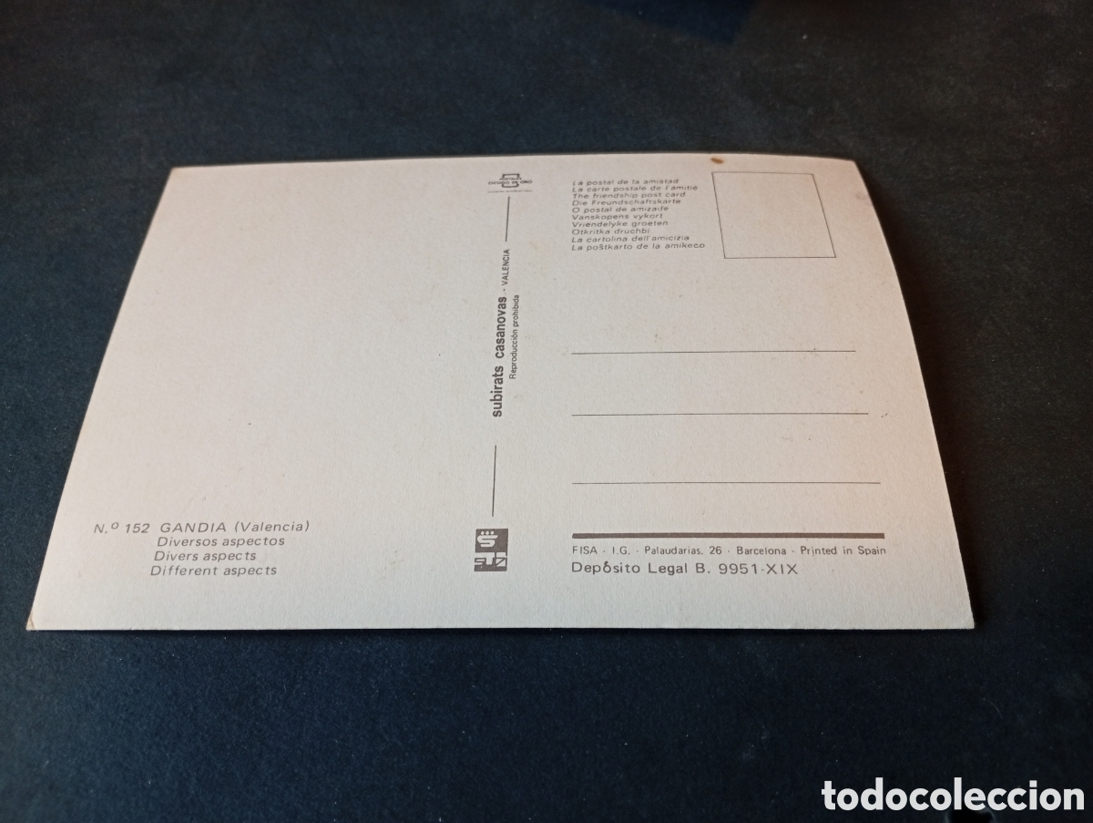 Postales: Postal Gand&iacute;a............ - Foto 2