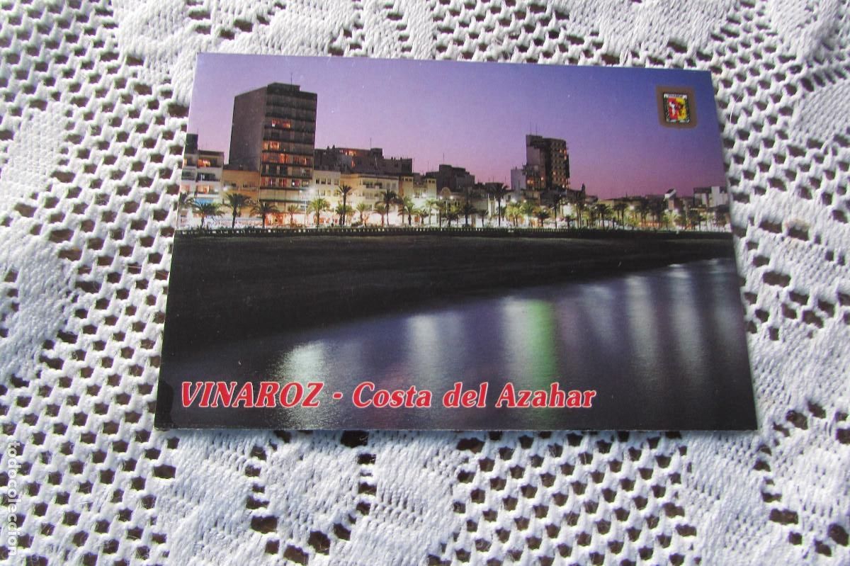 Postales: POSTAL VINAROZ - COSTA DEL AZAHAR - PASEO MARITIMO DE NOCTURNA