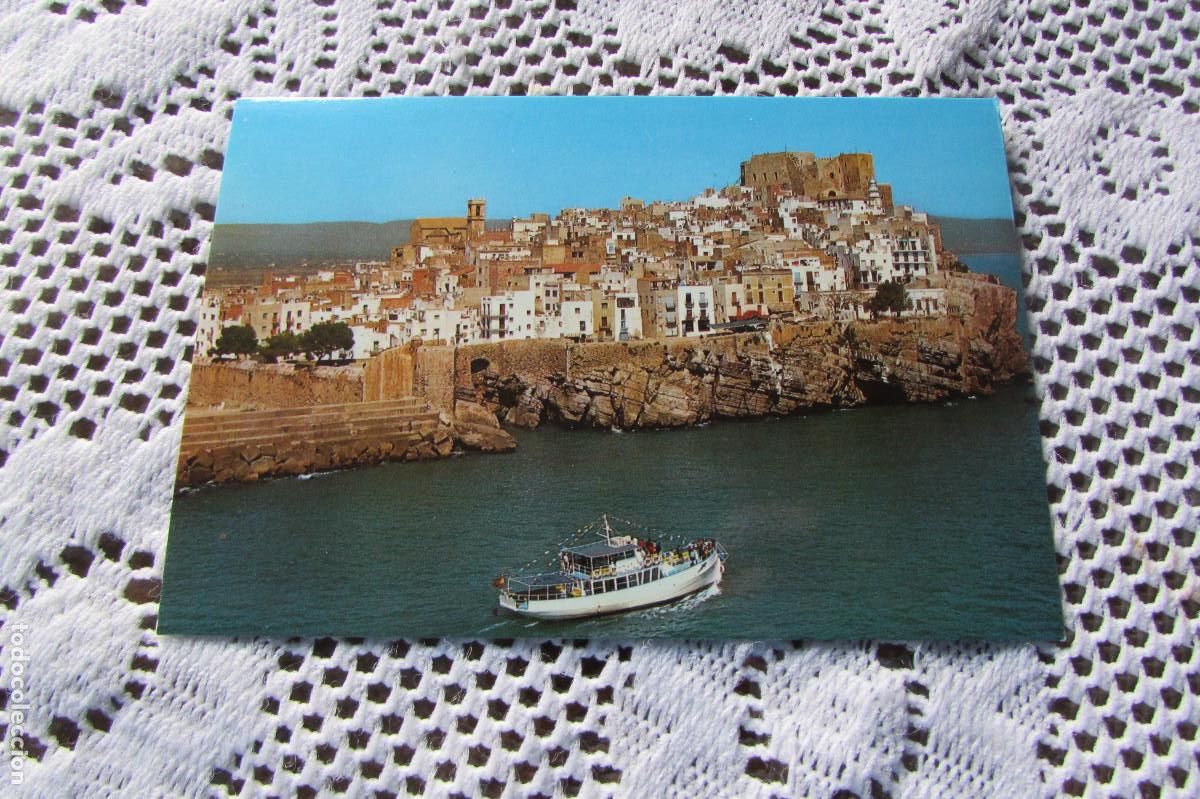Postales: N&ordm; 20 PE&Ntilde;ISCOLA. VISTA PARCIAL, MURALLAS Y CASTILLO