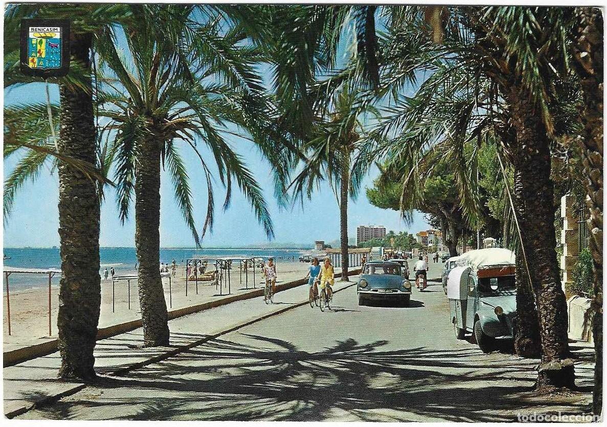 Postales: Benicasim (Castell&oacute;n). Paseo de Las Villas. Escudo de Oro