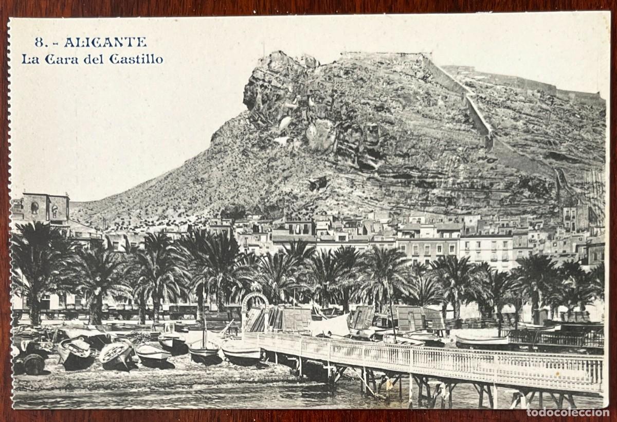 Postales: ALICANTE, LA CARA DEL CASTILLO, ANDRES FABERT 8, EDITOR FOTOGRAFO, SIN CIRCULAR