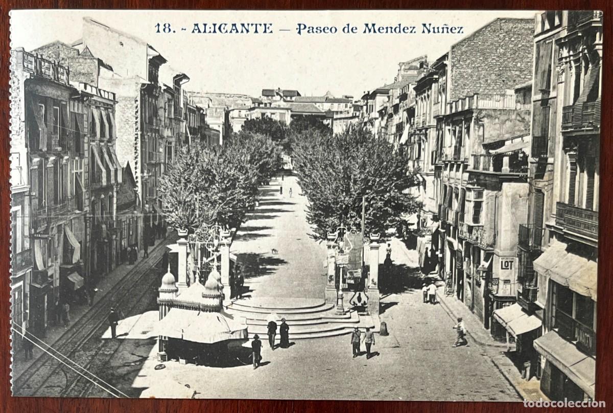 Postales: ALICANTE, PASEO DE MENDEZ NU&Ntilde;EZ, ANDRES FABERT 18, EDITOR FOTOGRAFO, SIN CIRCULA