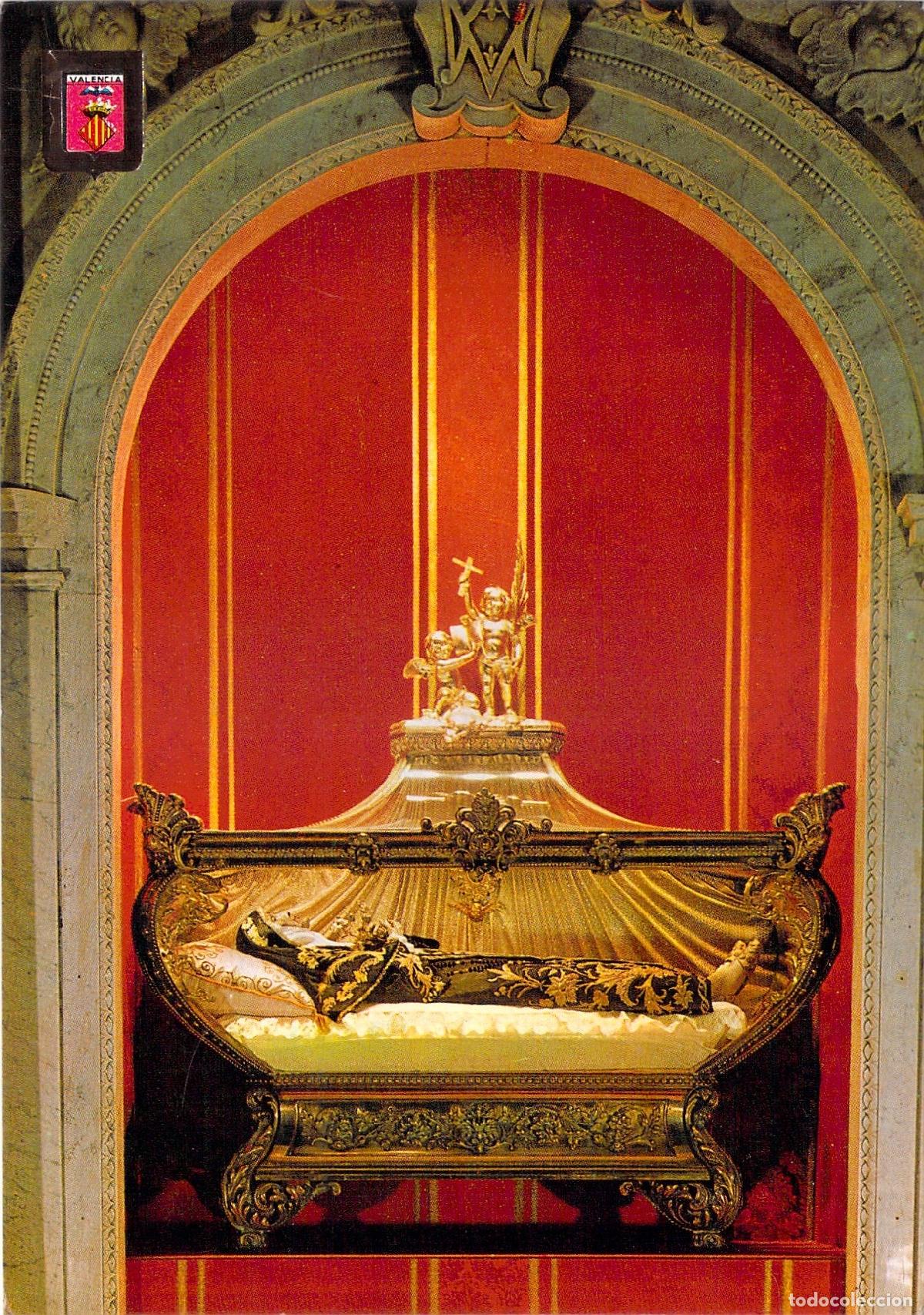 Postales: Postal Sepulcro de la Beata In&eacute;s Benig&aacute;nim Valencia