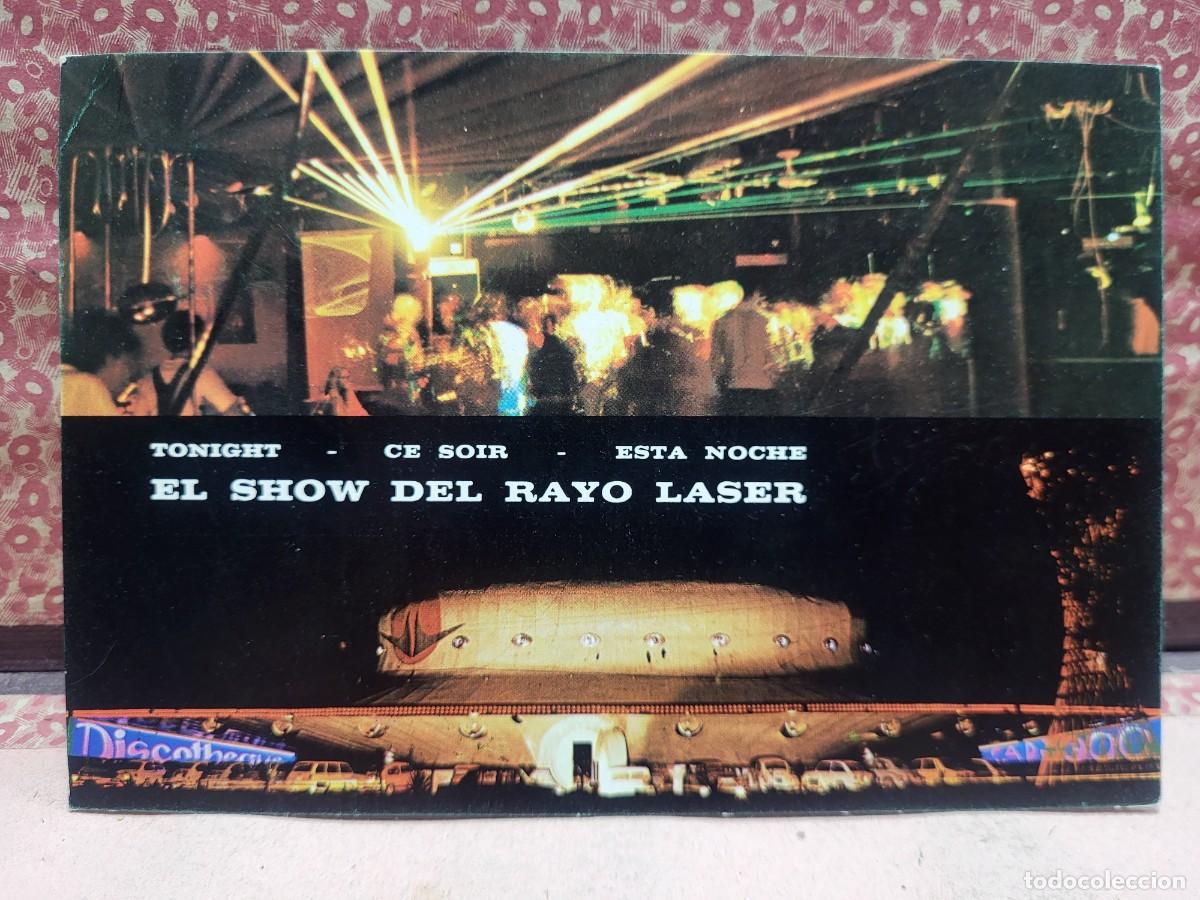 Postales: ANTIGUA POSTAL SHOW RAYO LASER DISCOTECA CAP 3000 BENIDORM ALICANTE
